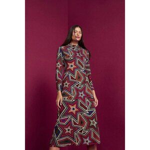 FARM Rio Star Patterned Midi Dress - Multicolor